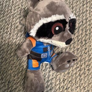 Marvel Rocket Raccoon Plush with Blue and Gray Details